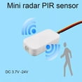 thumbnail image 4 of DC3-24V Mini Penetrable Microwave Radar Motion Sensor Switch - Auto Light on/Off, 30s Delay, for Closet, Corridor White, 4 of 6