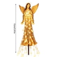 thumbnail image 2 of AZXY Solar Garden Stake Lights, Angel Solar Christmas Stake Light, Waterproof Outdoor LED Pathway Light, Auto On Off Angel Yard Ornament for Lawn Patio Walkway Christmas Holiday Decorations, 2 of 9
