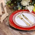 thumbnail image 5 of BalsaCircle 24 Red 13" Acrylic Round Charger Plates Embossed, 5 of 8