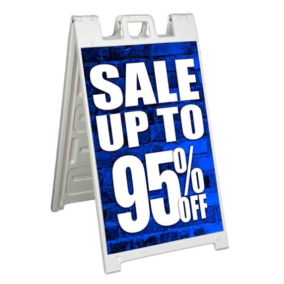 Sale Up To 95 Percent Off (24" X 36") Standard A-Frame Signicade, Includes Decal Applied To Stand