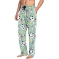 thumbnail image 4 of Cute Panda Strawberry Flower Sun Mens Pajama Pants Sleepwear Lounge Men's Pajama Bottoms Gift for Family, 4 of 6