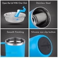 thumbnail image 5 of Vaccum Insulated Stainless Steel Coffee Mug With Handle - Blue, 350ml | Premium Clear Cap Mug With Lid Flip Top - Leakproof Travel Coffee Mugs, Tea Cup | Easy To Clean, Freezer Safe, Non-slip, 5 of 5