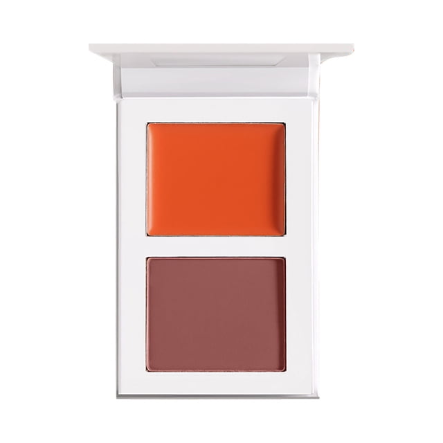 Two-Color Blush*1 Bradem Reduced Sale, Place Volume5 Two Tone Pigmented Buildable Pressed Powder Rosy Natural Cheeks Fresh Finish for All Skin Color, Blush F, One Size Makeup White Blusher