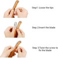 thumbnail image 3 of 2 Pieces Bread Lame Slashing Tool Set with 10 Pieces Replaceable Blades, Stainless Steel Bread Slasher for Bread Bakers/Kitchen Baking, 3 of 6