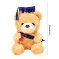 thumbnail image 4 of PENGXIANG Teddy Bear In Cap 2022 Gift Graduation Ceremony Bear Graduate Doctor Bear With Cap Diploma Grad Sash Graduation Congratulations Teddy Bear Preschool Stuffed Animals & Toys Kinde, 4 of 4