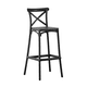 thumbnail image 4 of Set de 4 Bancos Altos TOP LIVING de Plástico Apto Exterior Negro, 4 of 8