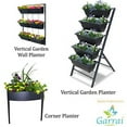 thumbnail image 5 of Corner Planter Metal Raised Garden Bed- Flower, herb or Vegetable Container, Gardening Outdoor Flower Pot, 5 of 7