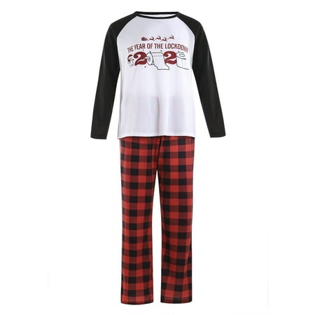 

LisenraIn Christmas Family Matching Pajamas Set Sleepwear Outfits Xmas Gift
