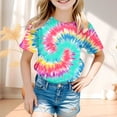 thumbnail image 2 of T-shirt à Manches Courtes Imprimé Coloré Printemps Été pour Filles Bébés, 2 of 4