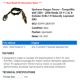 thumbnail image 2 of Upstream Oxygen Sensor - Compatible with 2005 - 2006 Honda CR-V 2.4L 4-Cylinder K24A1 FI Naturally Aspirated GAS, 2 of 2