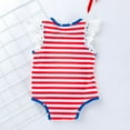 thumbnail image 6 of Dooleck Baby Girl 4th of July Outfit Infant Shirt Tops Shorts American Flag Clothes, 6 of 8