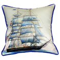 thumbnail image 2 of Betsy Drake ZP555 Whaling Ship Throw Pillow- 22 x 22 in., 2 of 3