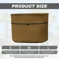 thumbnail image 6 of Yuyamidu Brown Propane Tank Cover for RV Trailer, Double 20lb Camper Propane Tank Cover with Zipper Weather Resistant Accessories Protect Propane Tanks During Travel, 6 of 8