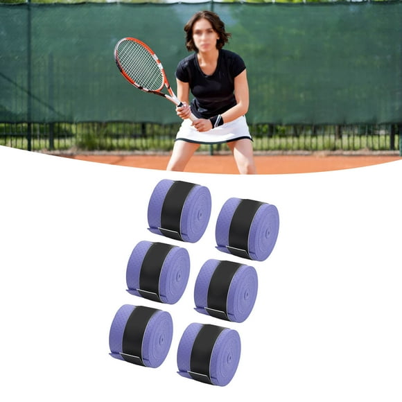 Cinta de agarre para raqueta de tenis Jadeshay 6 piezas PU