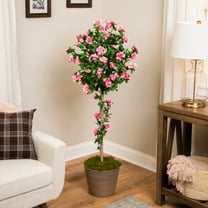 Northlight 4.5' Unlit Artificial Potted Azalea Flower Tree
