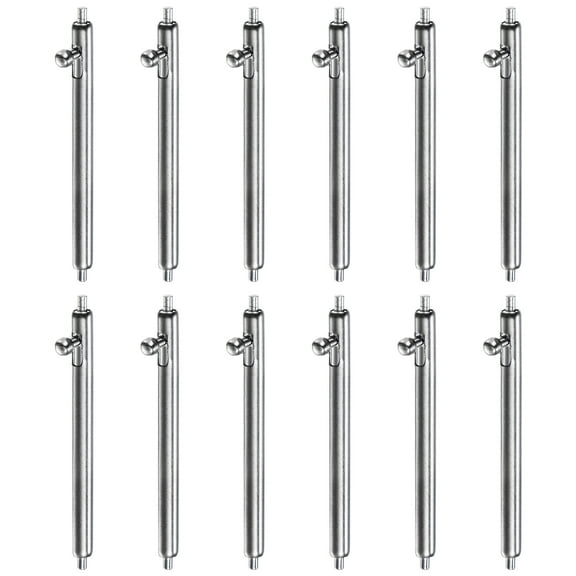 12pcs 21mm Quick Release Spring Bar 1.8mm Diameter Stainless Steel Watch Pins