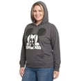 thumbnail image 6 of Women's & Women's Plus Mickey Mouse Hoodie Sweatshirt Pullover Charcoal Gray, 6 of 6