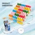thumbnail image 2 of 6-Tier Acrylic Paint Storage Box, 24-Slot Paint Brush Holder for Storing 2 Oz Paint Bottles, Paint Tubes, 2 of 6