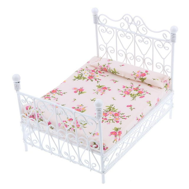 Muebles de Dormitorio de , Modelo de Cama Esca:12, Zulema Casa de Muñecas Cama de metal