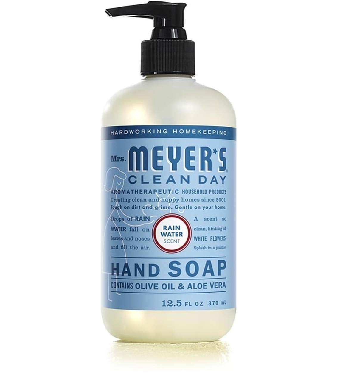 Mrs. Meyer's Liquid Hand Soap New Everyday 6 Scent Variety Pack, 1 Rainwater, 1 Oat Blossom, 1 Plumberry, 1 basil, 1 lavender, 1 Lemon Verbena , 6 CT