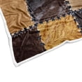 thumbnail image 4 of Abstract Leather Texture Throw Blanke, Leather Patchwork Textured Background Throw Blanket for Couch, Soft Cozy Throws and Blankets for Living Room Couch Bed Chair or Dorm, 50x60 inches, 4 of 4