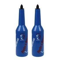 NEW 2X Flair Bartender Bartending Practice Bar Pub Bottle Wine Cocktail Shaker - Blue