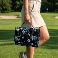 thumbnail image 4 of Yuyamidu Sea Turtle Golf Cart Seat Covers with 4 Front Pockets Hibiscus Golf Cart Golf Cart Seat Towel Blanket Fits in Club Car More 2 Person Seats, 4 of 8
