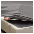thumbnail image 5 of Queen Fitted Sheet - Charcoal Gray, Extra Deep Pocket, 18-24 Inch Mattress, Stay Fitted Elastic Corners - Bedding Only, 5 of 6