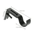 thumbnail image 3 of 1 Set Curtain Rod Brackets with Screws Home Rod Bracket for Walls Curtain Rod Holder for Adjustable, 3 of 8