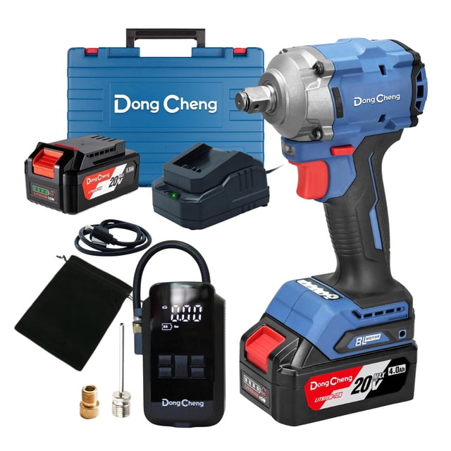 Llave Impacto Dc 1/2' Inalámbrica + Inflador Aire 150 Psi