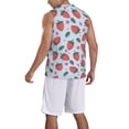 thumbnail image 2 of Sikiie Strawberries Basketball Jersey Reversible Men's Mesh Athletic Sports Shirts Training Practice S-4XLLarge, 2 of 6