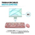 thumbnail image 3 of Kit de Teclado y Mouse Inalámbrico Redlemon Diseño Retro Vintage USB, 3 of 8