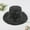 Black, variant on Baseball Caps Outdoor Sun Hats Cowboy Church Dress Hat for Women Black Fascinators Bridal Tea Party Wedding Hat Wide Brim