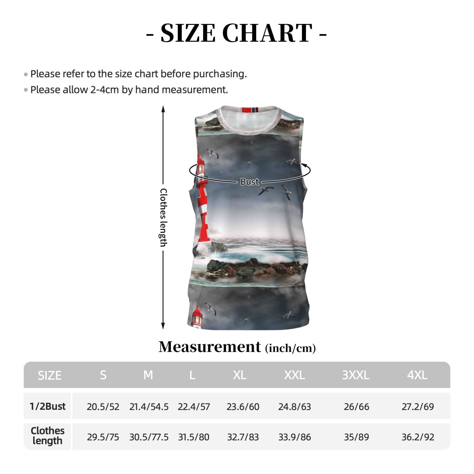 Xecao 3d Lighthouse in the Surf print basketball shirt for both men and women, a unisex basketball jersey perfect for theme parties-Medium