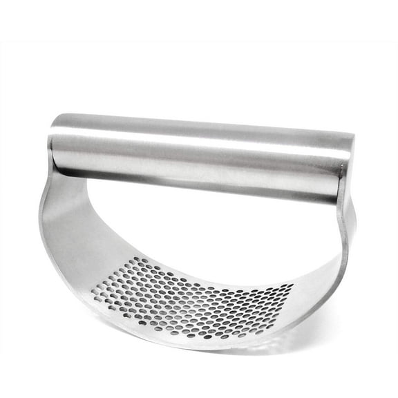 BYXAS Stainless Steel Garlic Presser, 2025 NEW Garlic Press Rocker, Mincer Garlic Crusher with Peeler, Wide Handle Innovative Garlic Chopper Mincer Crusher Grinder Masher