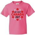 thumbnail image 3 of Inktastic My First Canada Day with Red and White Maple Leaves Youth T-Shirt, 3 of 5