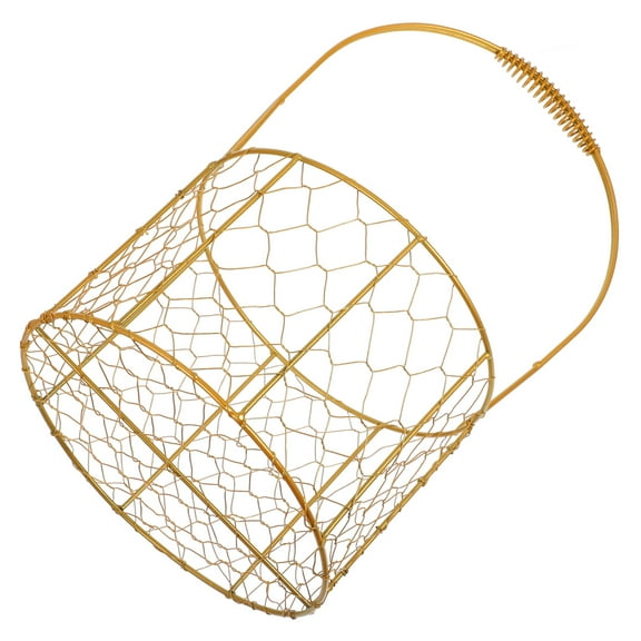 RENACLIPY Large Metal Storage Basket with Handle for Home Organization and Decluttering, & Stylish