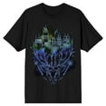 thumbnail image 1 of Harry Potter Hogwarts Silhouette Black T-Shirt, 1 of 2