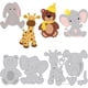 thumbnail image 1 of 2 troqueles de corte de animales de peluche de 4 estilos: oso, elefante, conejo y ciervo. Plantillas para repujado., 1 of 9
