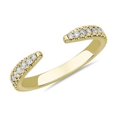 thumbnail image 1 of 0.20 T.C.W Round Shape Natural Diamond Latest Design Wedding Band for Ladies Solid 14K Yellow Gold Size 8, 1 of 7