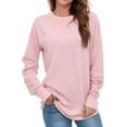 thumbnail image 1 of Sudadera AURUZA de manga larga y cuello redondo para mujer rosa talla XL, 1 of 6