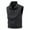001 Black, variant on Men's Outdoor Utility Work Vest Standing Collar Full-Zip Quick Dry Sleeveless Jacket with Multiple Pockets