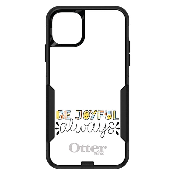 DistinctInk OtterBox Commuter Custom Case for Apple iPhone 15 (6.1" Screen) - Rainbow Color - Raised Bezel Screen Guard