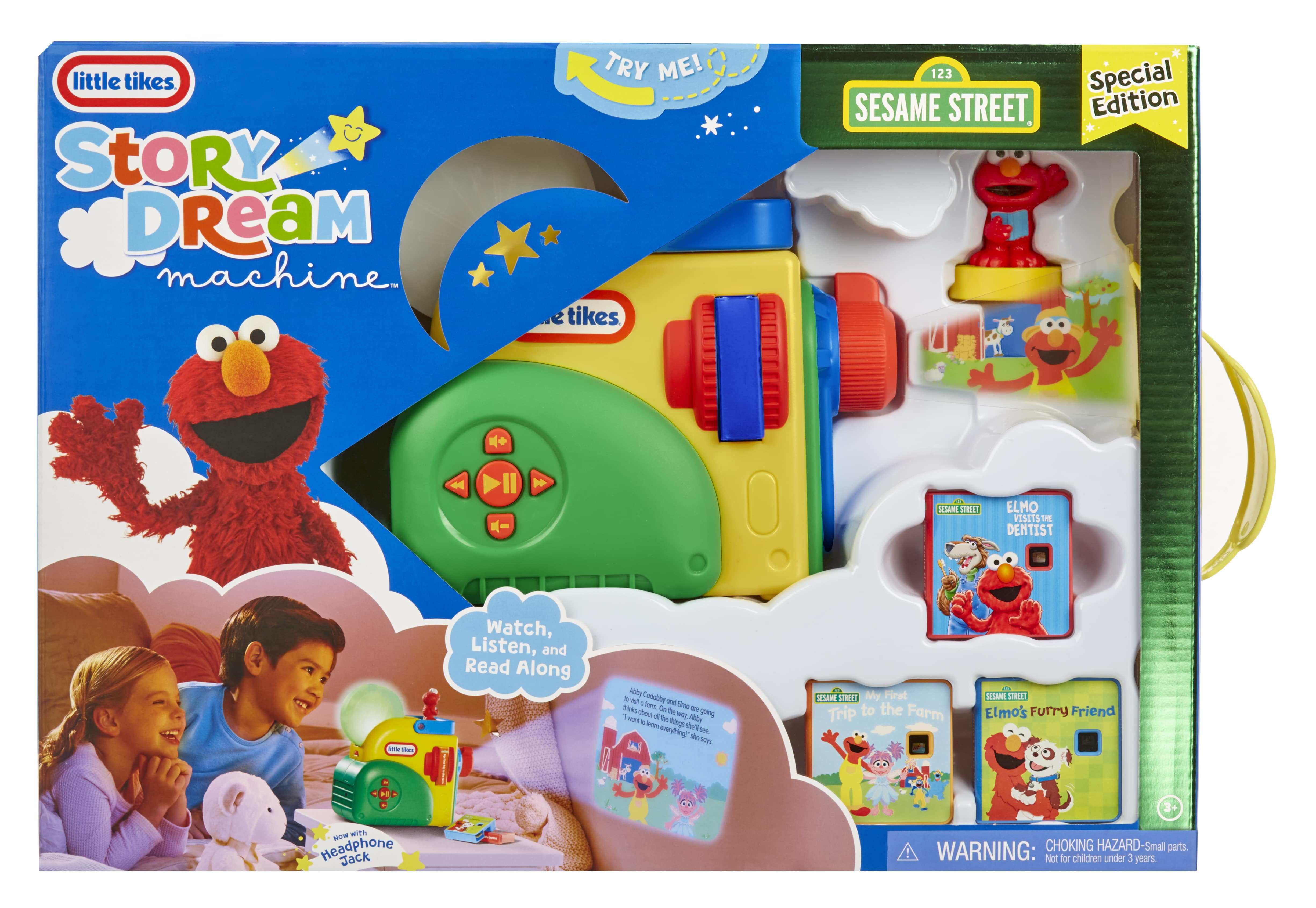 Little Tikes Story Dream Machine­ Sesame Street Special Edition, Starter Pack, Storytime, Sesame Street, Audio Play Character, Toy Gift for Toddlers, Kids Girls Boys Ages 3+