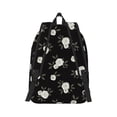 thumbnail image 3 of Balery Rose Flowers Vintage Canvas Backpack for Men and Women - Large Capacity, Durable Travel Laptop Bag for School, Work, Hiking, and Outdoor Activities, 3 of 7