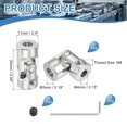 thumbnail image 2 of 4 Pack Coupling Joint, Universal Steering Shaft, Metal Shaft Coupling, 5MM-4MM, 2 of 5