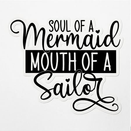 Vinyl Stickers Decals Of Soul Sailor - Waterproof - Apply On Any Smooth Surfaces Indoor Outdoor Bumper Tumbler Wall Laptop Phone Skateboard Cup Glasses Car Helmet Mug Door TruANDVER3f30212BL070223