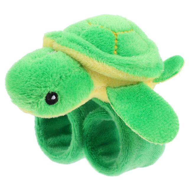 Bonita pulsera de tortuga de peluche para fiestas infantiles. Pulsera de tortuga con forma de animal. Pulsera de tortuga con forma de animal.