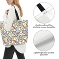 thumbnail image 3 of Fotbe Paisley Floral 5 Bolsa Tote Estética de Lona con Estampado para Mujer - Bolsa Reutilizable de Hombro Casual para Vacaciones, Compras, Trabajo y Gimnasio, 3 of 8
