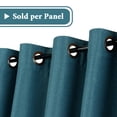 thumbnail image 2 of H.VERSAILTEX Ultra Elegant Rich Linen Grommet Curtain for Small Window,Room Darkening,Energy Efficient&Warm Keeping Winter Panels for Bedroom,52 by 108 Inch-Teal (Set of 1), 2 of 7